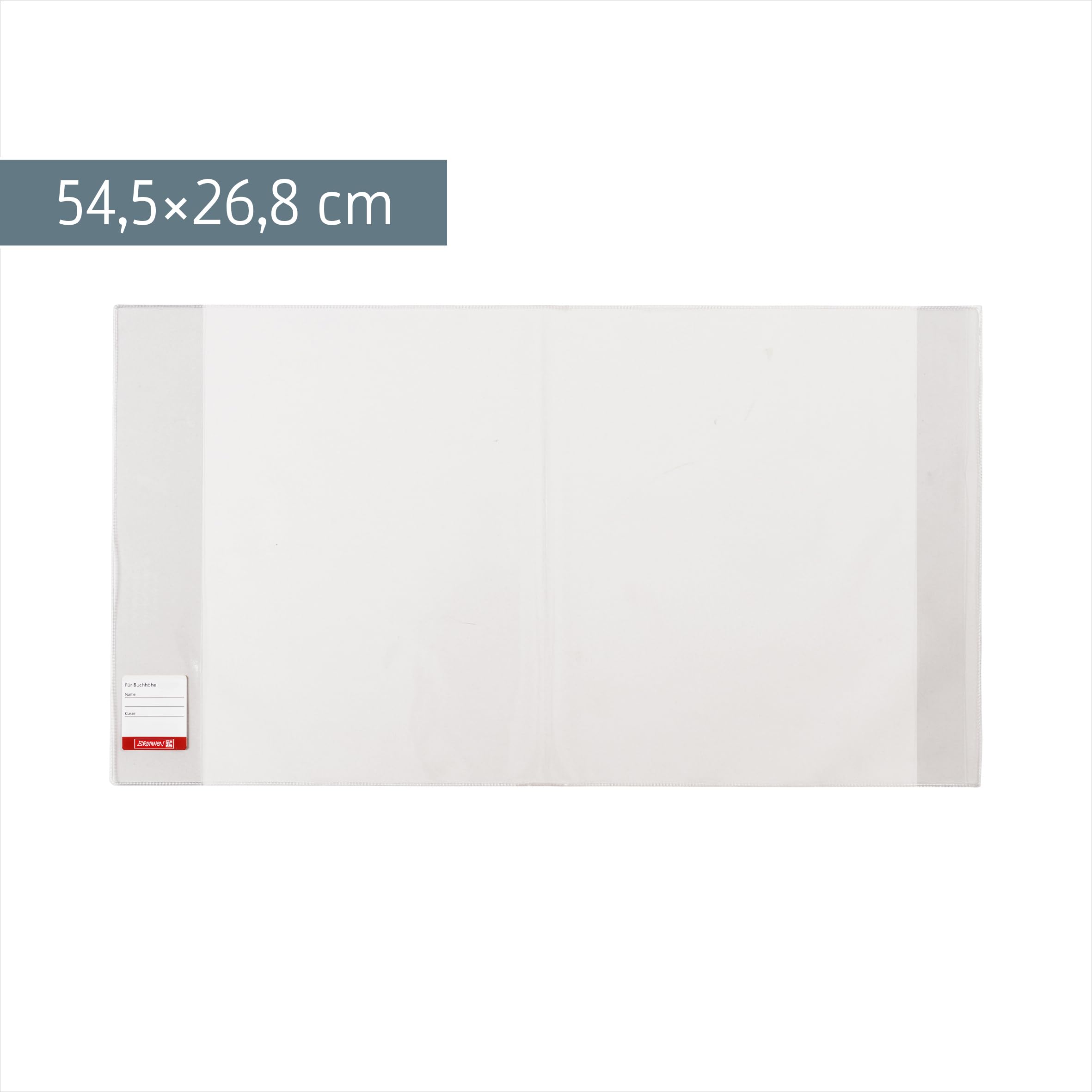brunnen-buchschoner-104026503-buchh-he-26-5-cm-54-5-x-26-5-cm-transparent image 2