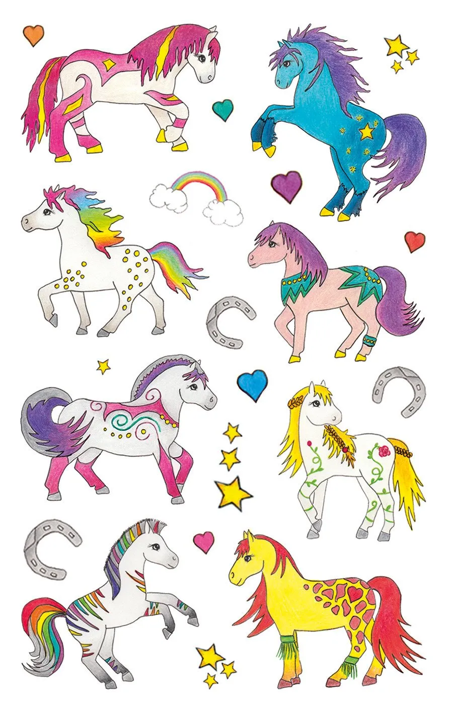avery-zweckform-z-design-papier-sticker-pferde-22-aufkleber image 1
