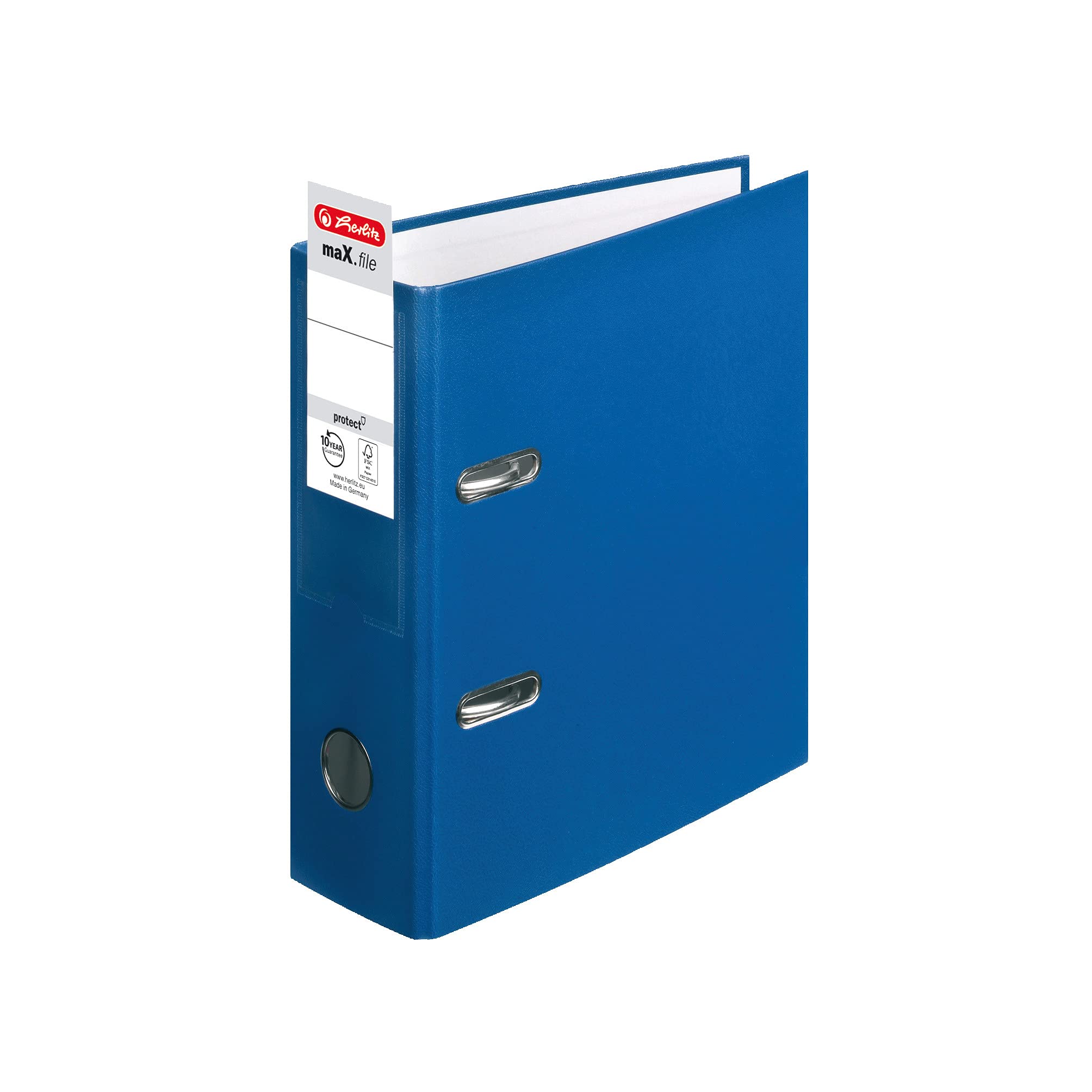 herlitz-ordner-max-file-protect-a5-hoch-8-cm-pp-folienbezug-blau-10-st-ck image 2
