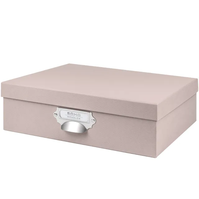r-ssler-s-o-h-o-aufbewahrungsbox-mit-deckel-a4-powder-rosa image 1