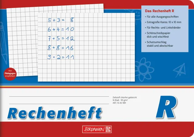 brunnen-rechenheft-r-a5-quer-16-blatt-mit-10-mm-k-stchen image 1