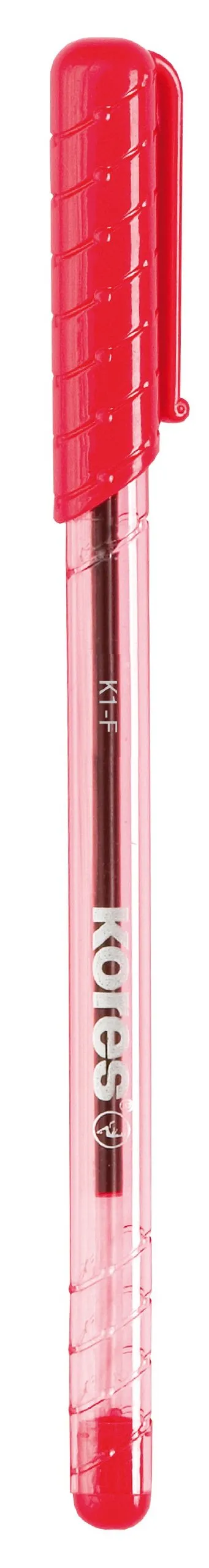 kores-k1-kugelschreiber-rot-0-7-mm-12er-pack image 1