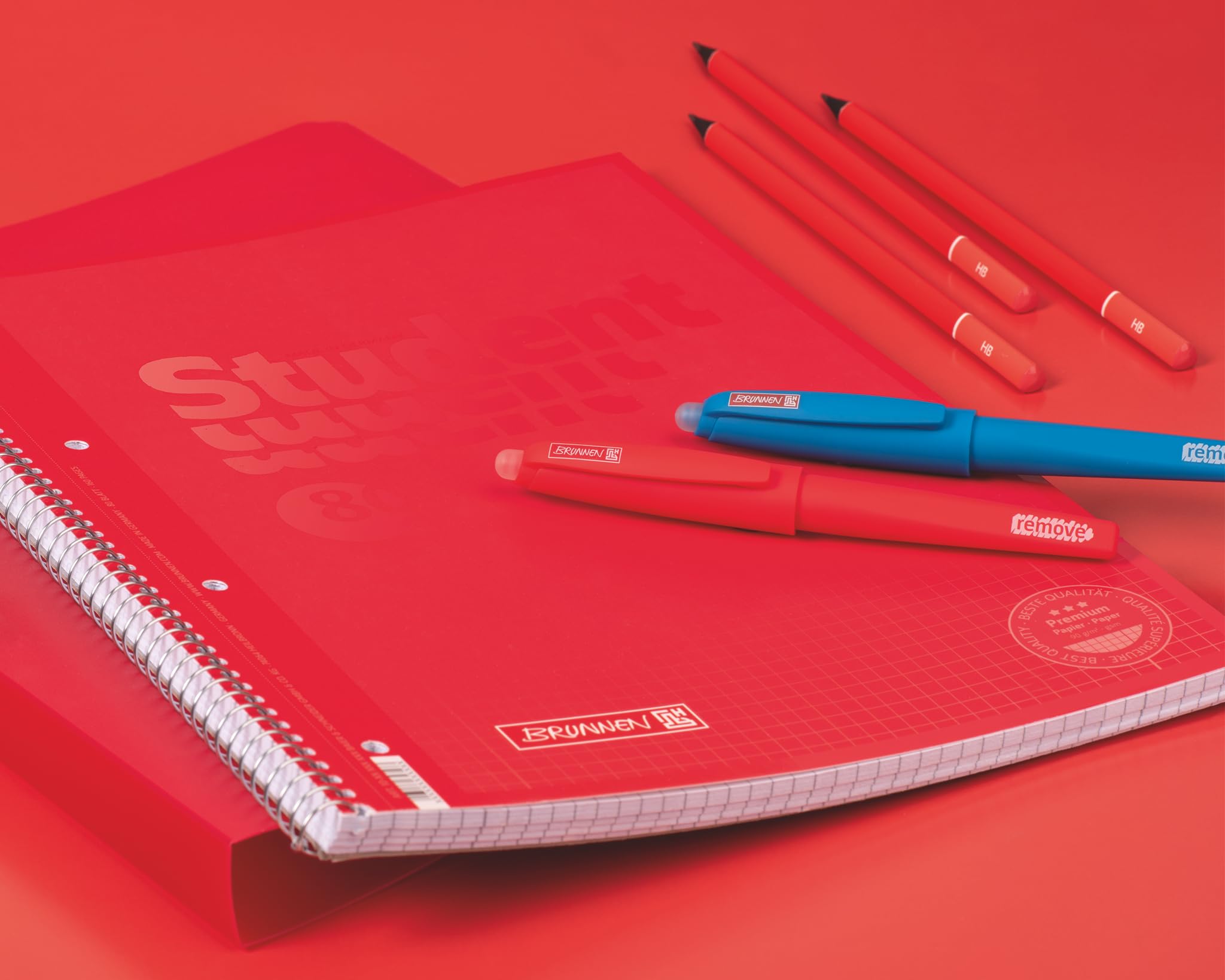 brunnen-collegeblock-premium-student-colour-code-a4-lin-28-80-blatt-red image 8