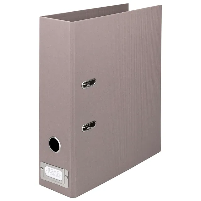 r-ssler-s-o-h-o-ordner-breit-a4-8cm-taupe-mit-metall-r-ckenschild image 1