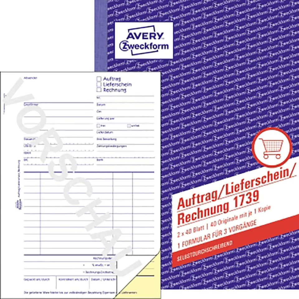 avery-zweckform-1739-auftrag-lieferschein-rechnung-a5-2x40-blatt-wei-gelb image 1
