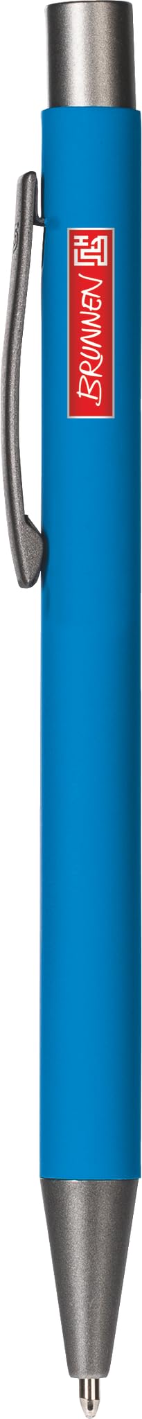 brunnen-colour-code-kugelschreiber-stripe-14-cm-azur-gummiert image 1