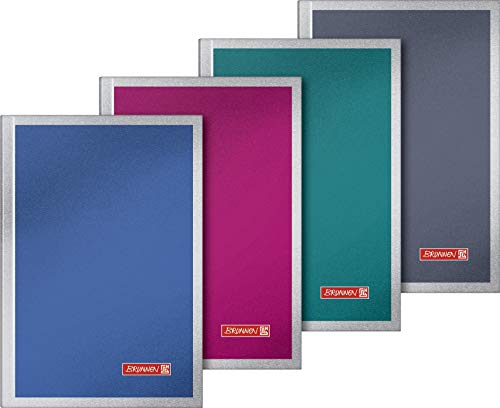 brunnen-notizbuch-a6-unliniert-premium-metallic-5-st-ck-sortiert image 2