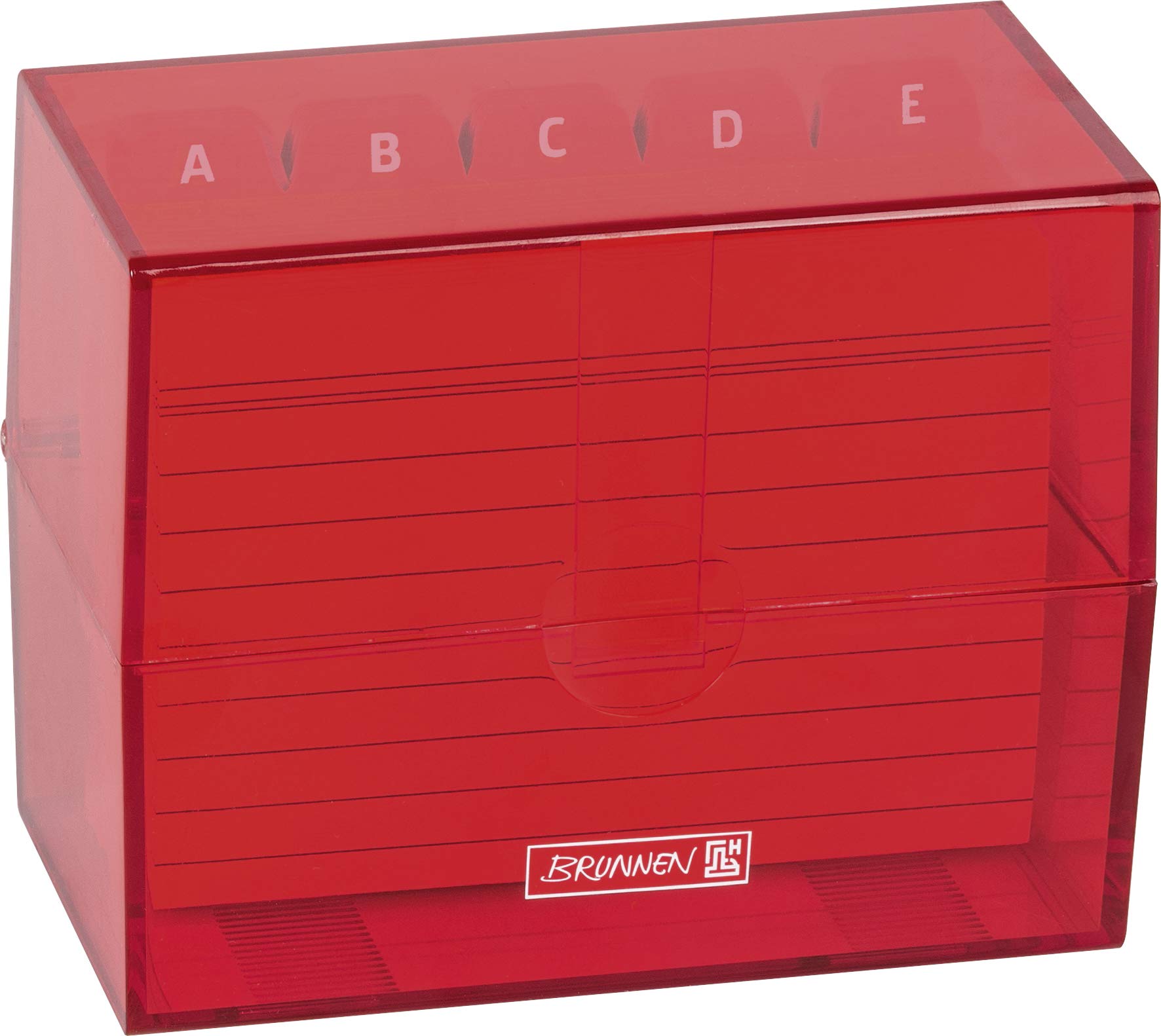 brunnen-karteikasten-a7-polystyrol-rot-colour-code-1 image 1