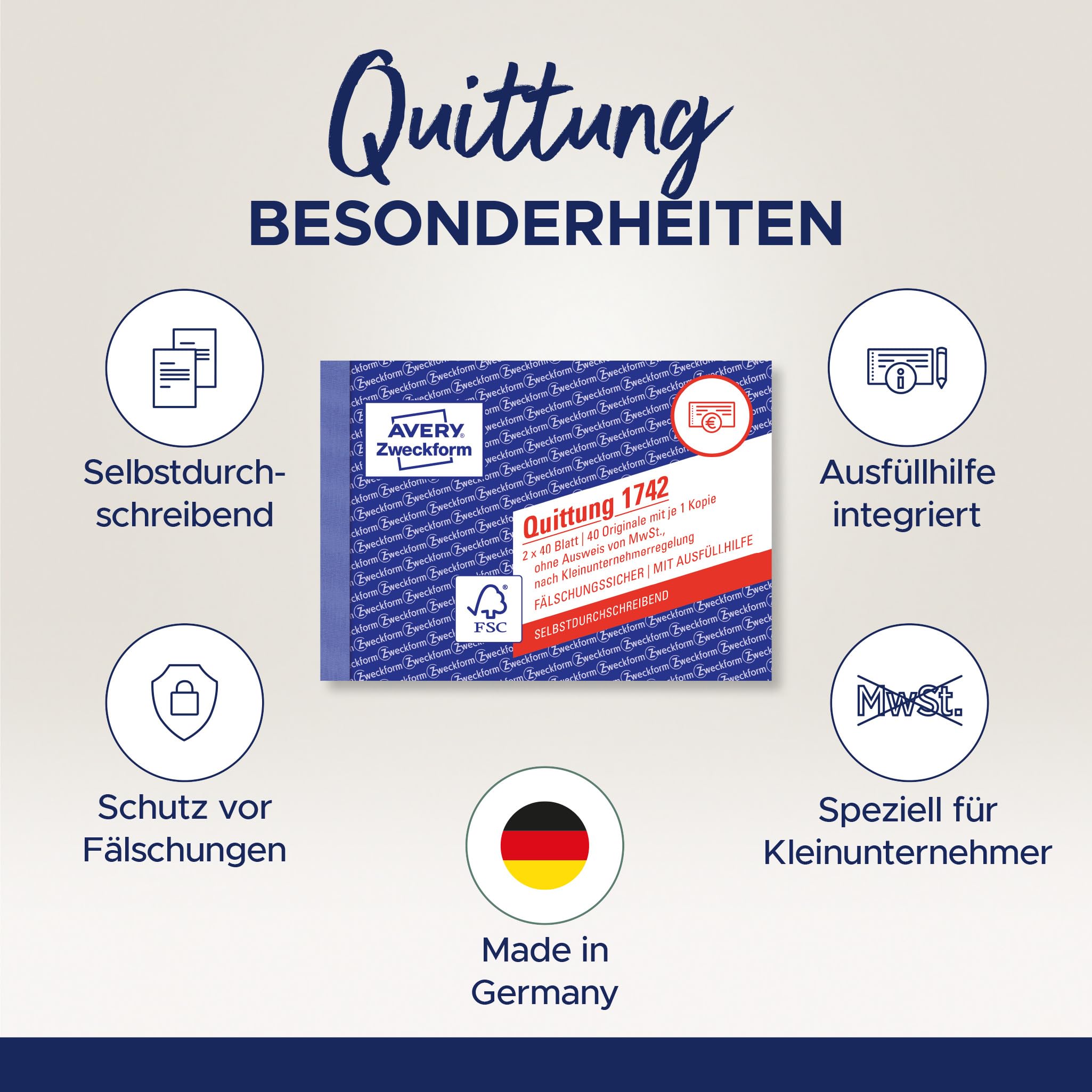 avery-zweckform-1742-10-quittungsblock-kleinunternehmer-a6-quer-2x40-blatt-mit-d image 2