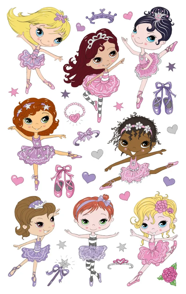 avery-zweckform-z-design-sticker-ballerina-30-papier-sticker image 1