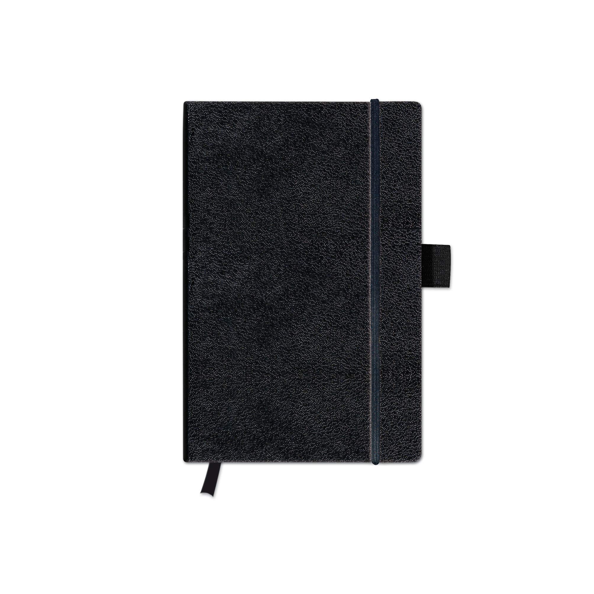 herlitz-my-book-classic-notizbuch-a6-kariert-96-blatt-schwarzer-kunstleder-einba image 1