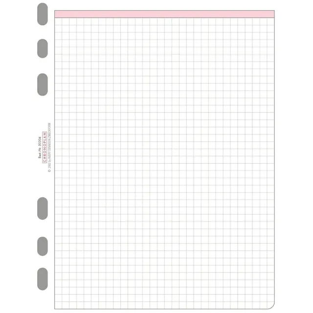 chronoplan-50304-kalendereinlagen-a5-kariert-50-blatt-mit-universallochung image 1
