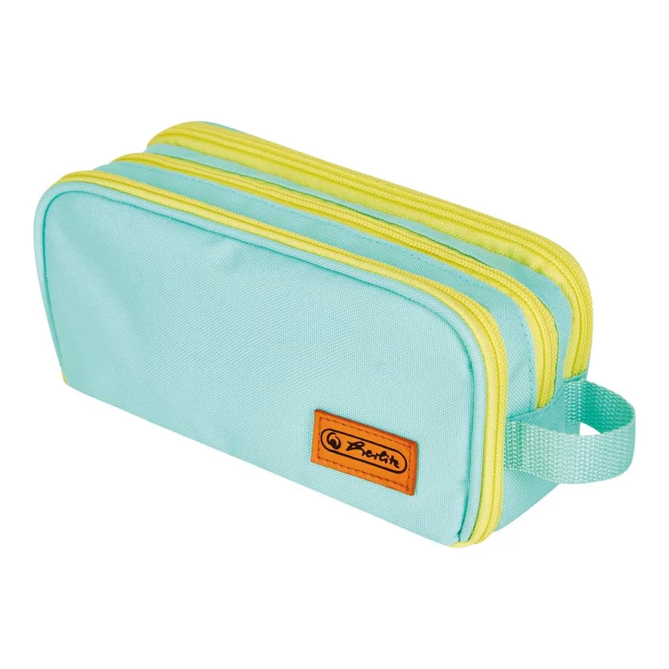 herlitz-doppelfaulenzer-neon-mint-gelb-23-5-x-11-x-7-5-cm image 1