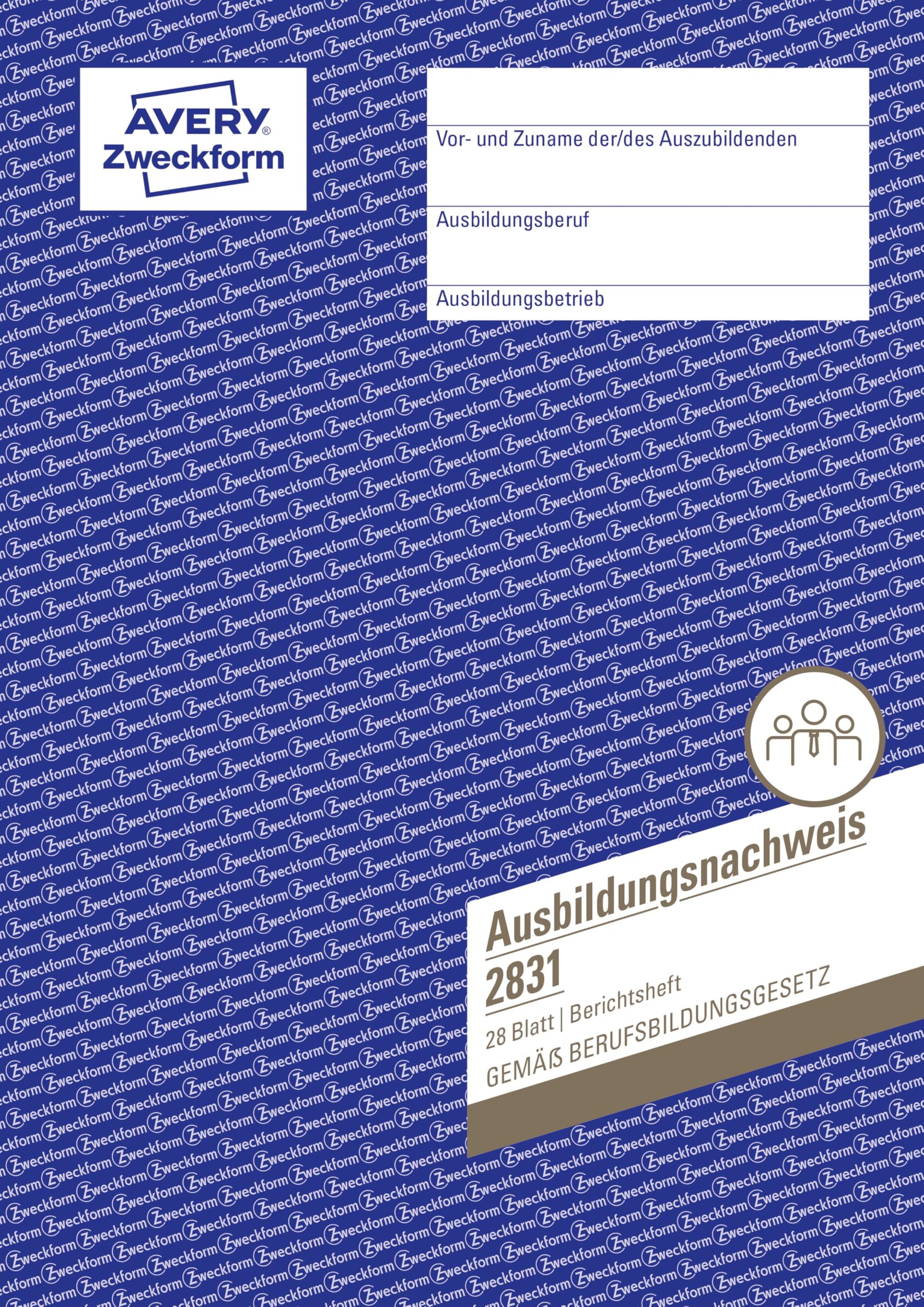avery-zweckform-2831-ausbildungsnachweis-a4-heft-ihk-anerkannt-28-blatt image 1