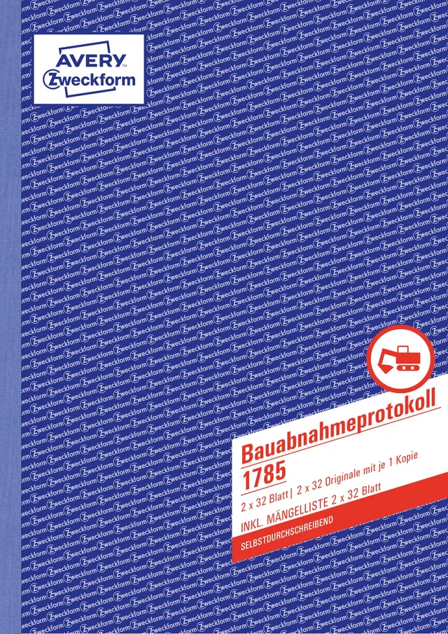 avery-zweckform-1785-bauabnahmeprotokoll-din-a4-selbstdurchschreibend-wei-gelb-2 image 1