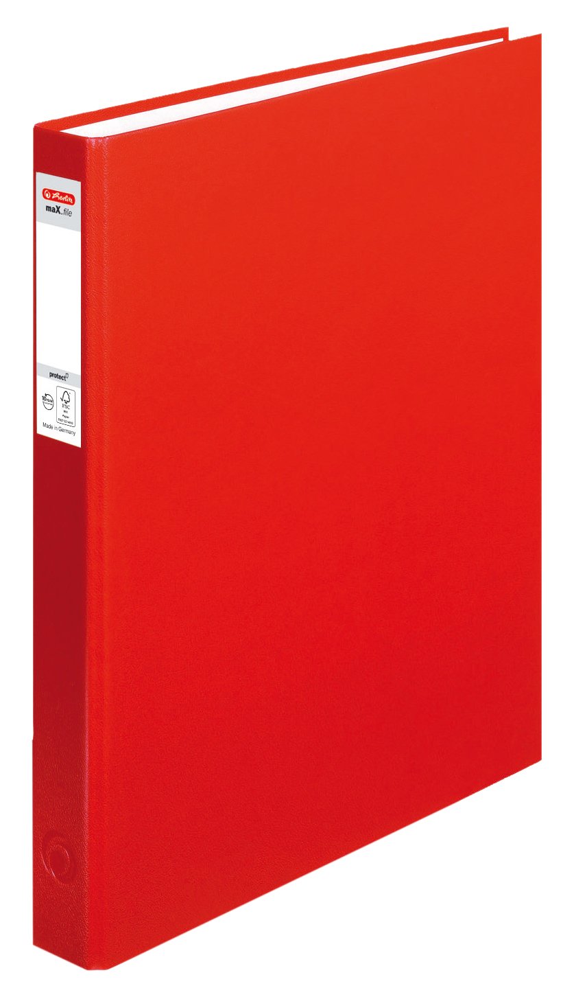 herlitz-ringbuch-max-file-protect-a4-rot-2-ring-kombi-mechanik-25-mm image 1