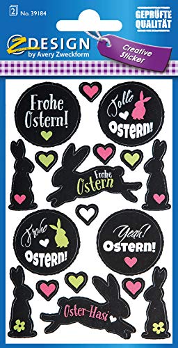 avery-zweckform-z-design-39184-ostersticker-frohe-ostern-36-deko-aufkleber-mehrf image 5