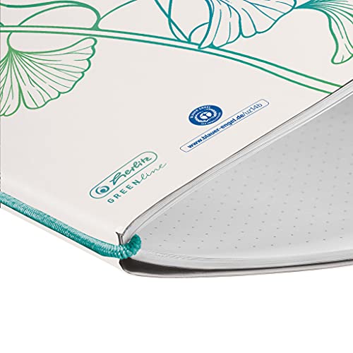 herlitz-50033676-notizheft-flex-a5-punktiert-greenline-ginkgo image 5