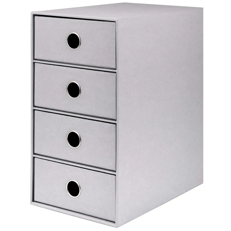 r-ssler-s-o-h-o-schubladenbox-a5-din-lang-4-f-cher-stone-grau image 1