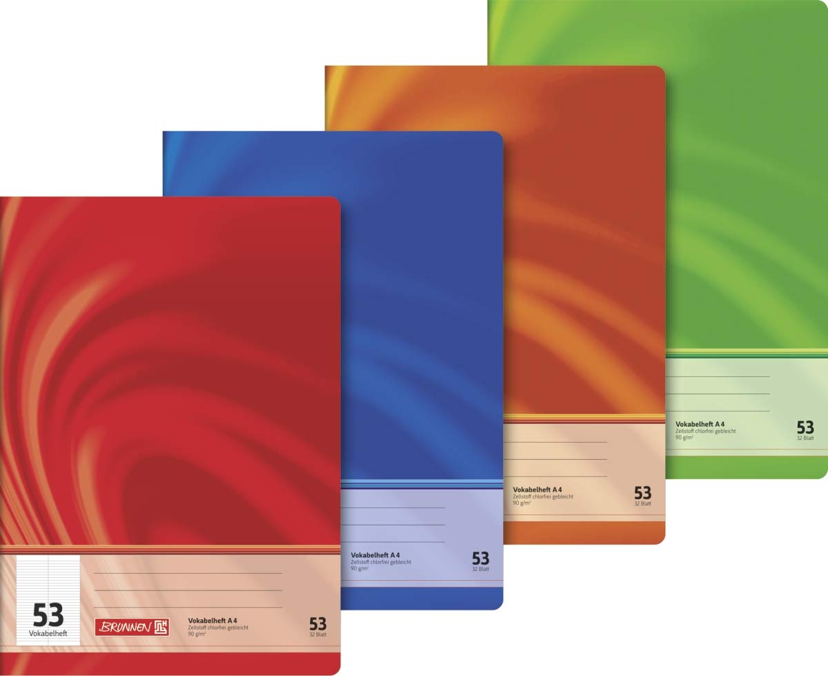 brunnen-104349502-vokabelheft-a4-premium-32-blatt-liniert-mit-teilungslinie image 4