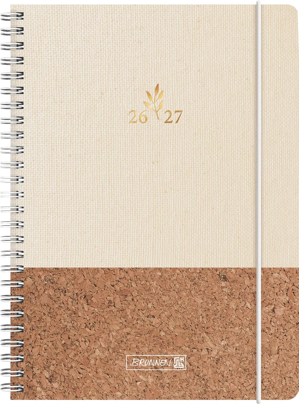 brunnen-sch-lerkalender-2026-2027-naturality-a5-wochenkalender-textil image 1