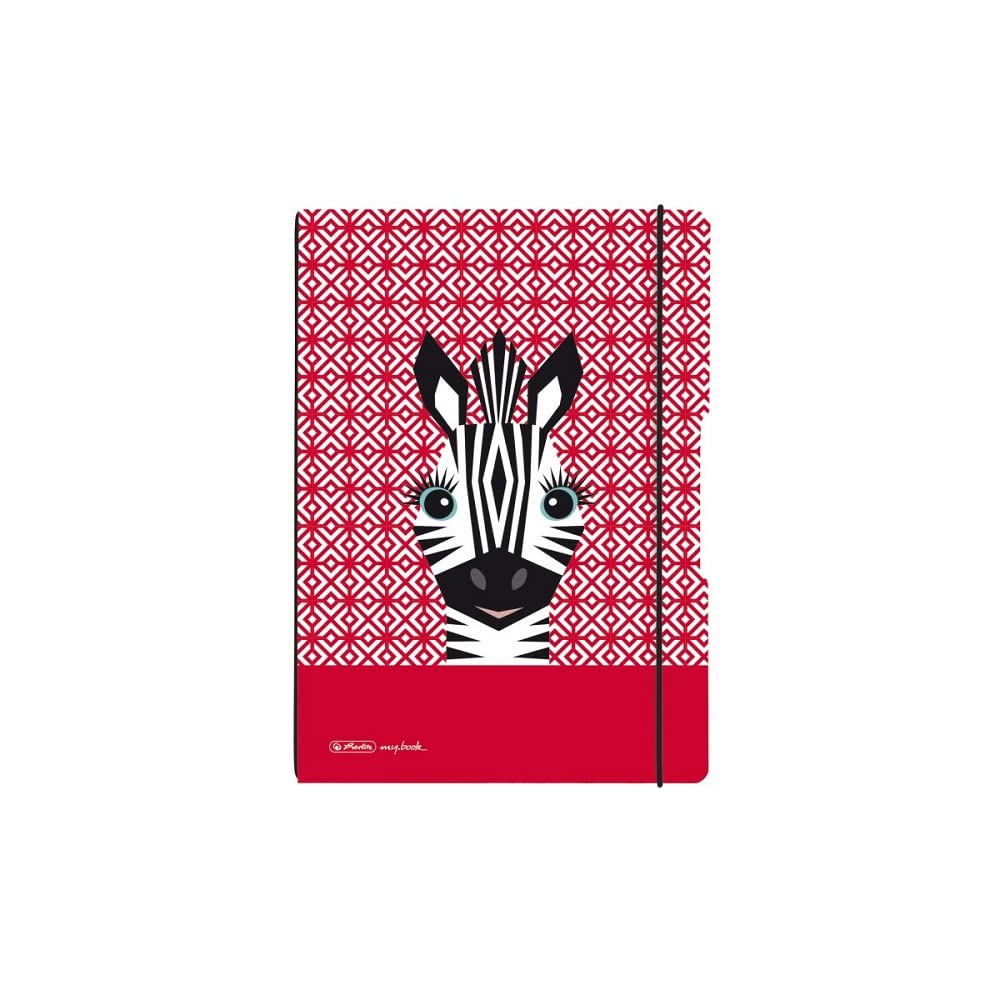 herlitz-notizheft-my-book-flex-a6-punktiert-cute-animals-zebra image 1