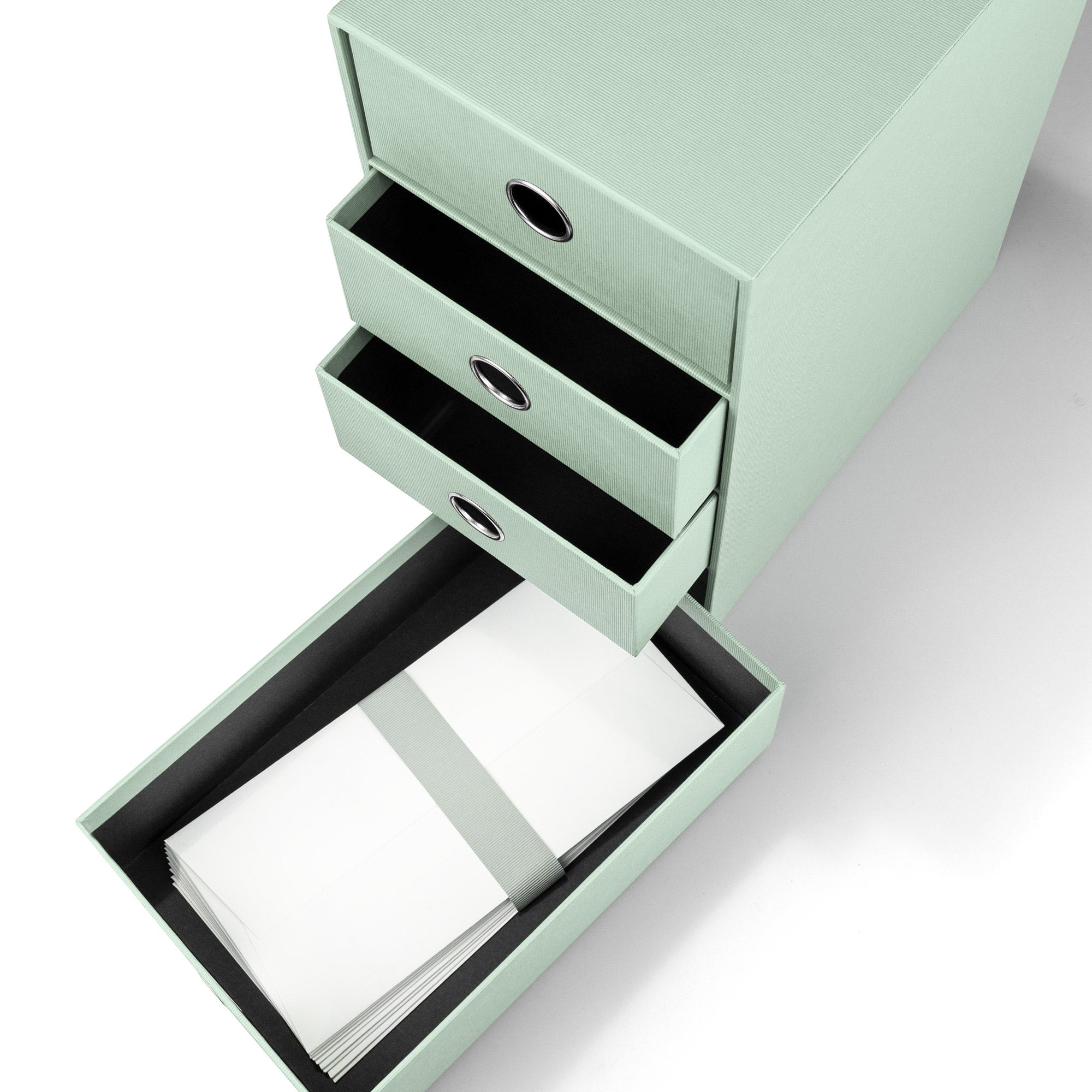 r-ssler-s-o-h-o-schubladenbox-a5-din-lang-4-f-cher-mint image 4