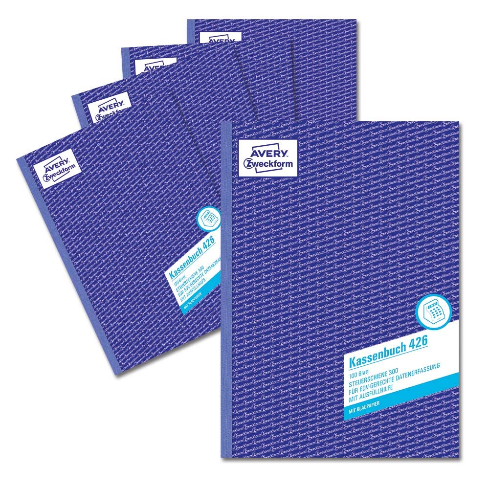 avery-zweckform-426-5-kassenbuch-a4-100-blatt-5er-pack image 1