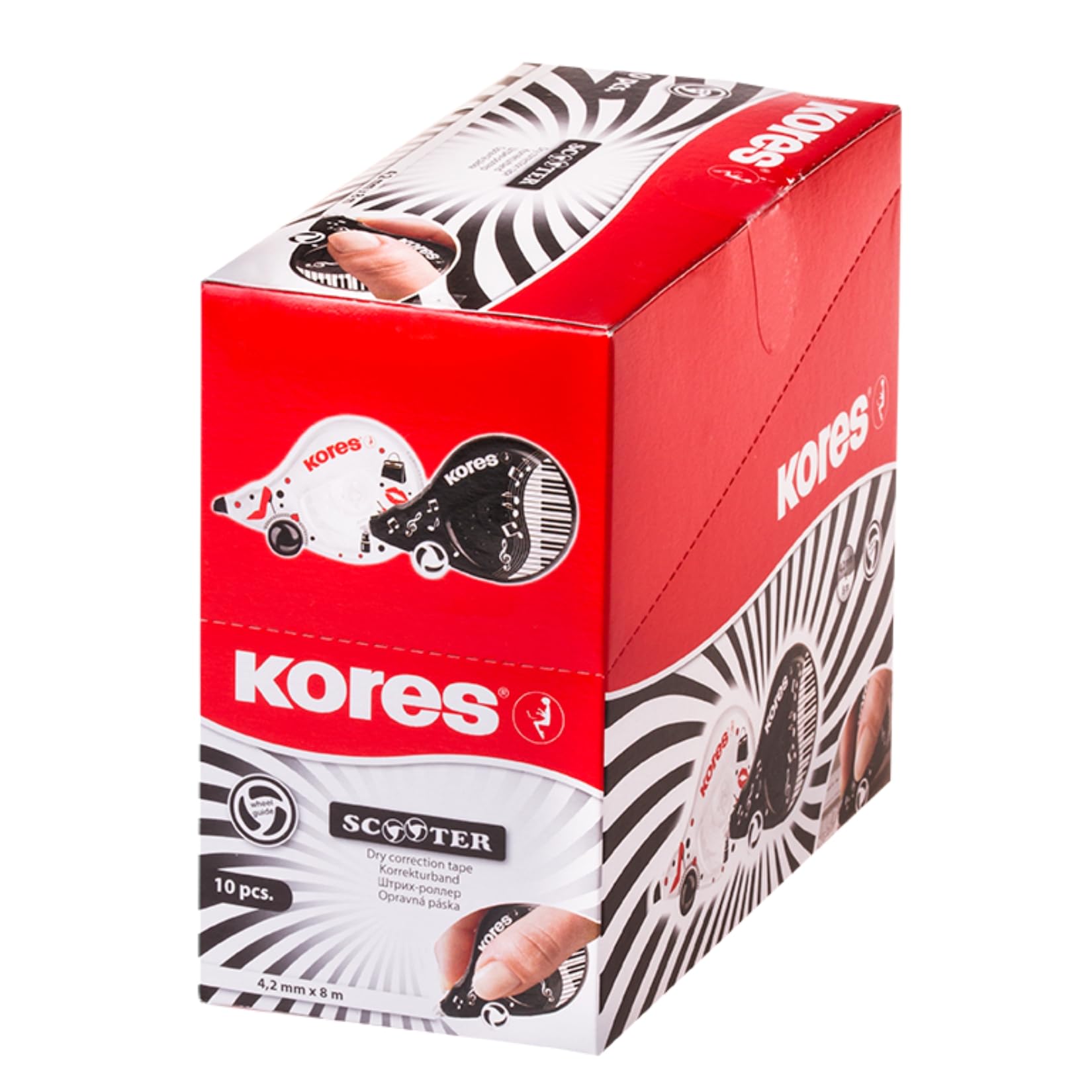 kores-kr84972-scooter-korrekturroller-8-m-x-4-2-mm-schwarz-wei image 5