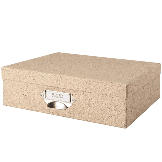 r-ssler-s-o-h-o-aufbewahrungsbox-mit-deckel-a4-geschenkbox-cacao image 1