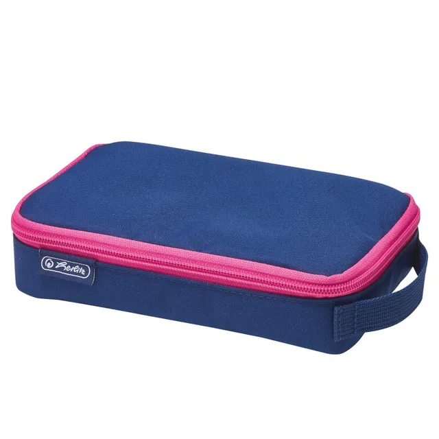 herlitz-faulenzer-2-go-stiftemappe-navy-pink-21-x-13-x-6-cm image 1