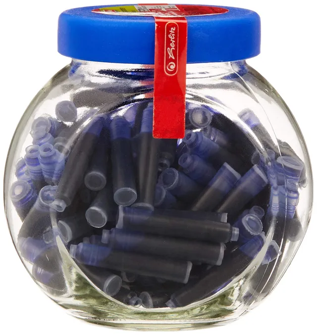 herlitz-tintenpatronen-k-nigsblau-l-schbar-im-glas-100-st-ck image 1