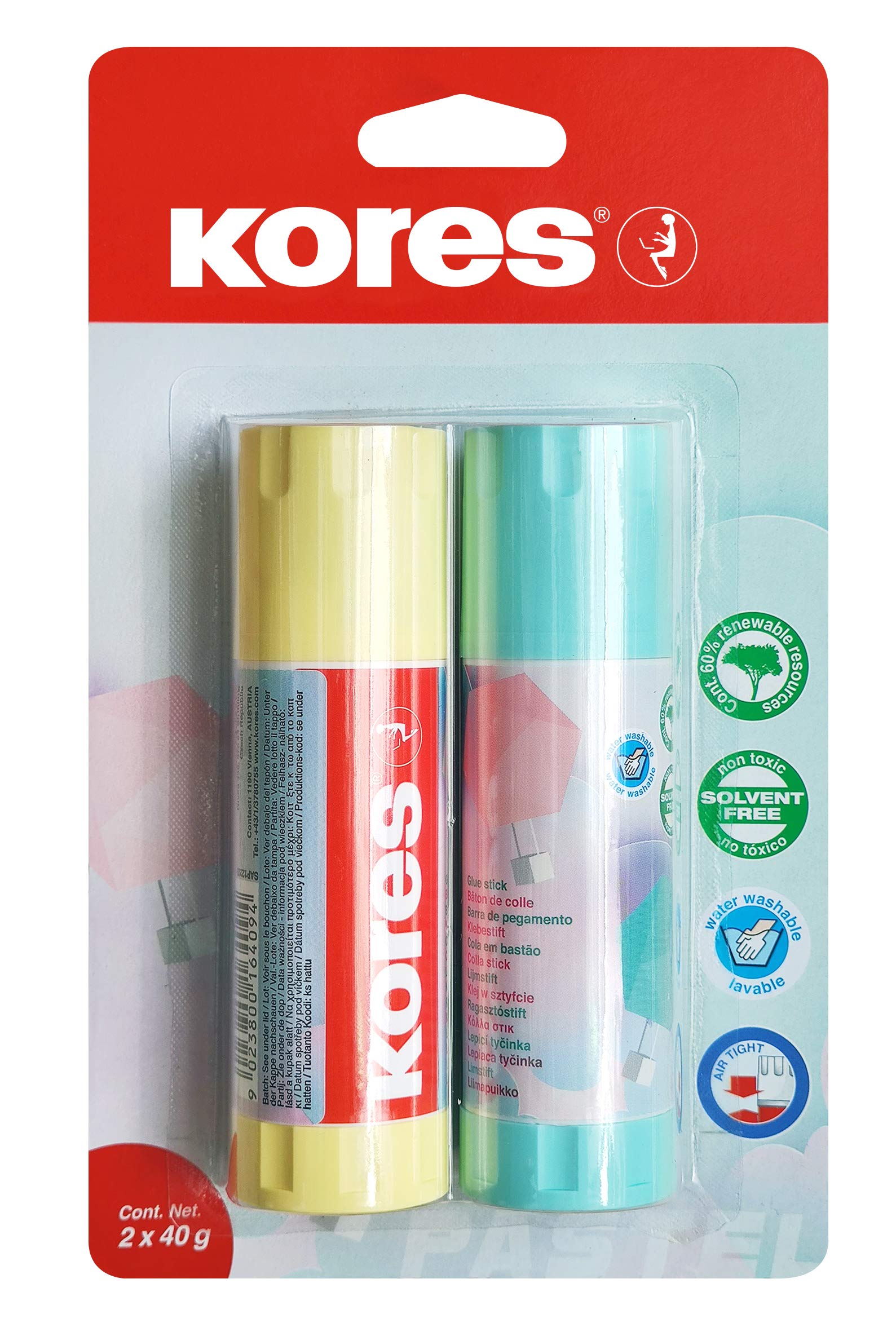 kores-klebestifte-40-g-pastell-2-st-ck-wei-klebend image 1