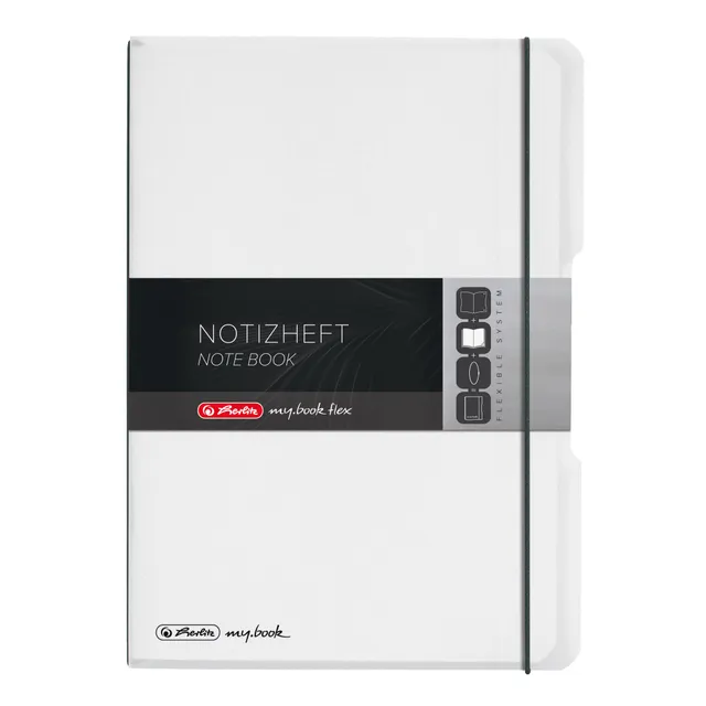 herlitz-my-book-flex-notizheft-a4-pp-wechselcover-mit-verschlussgummi-80-blatt image 1