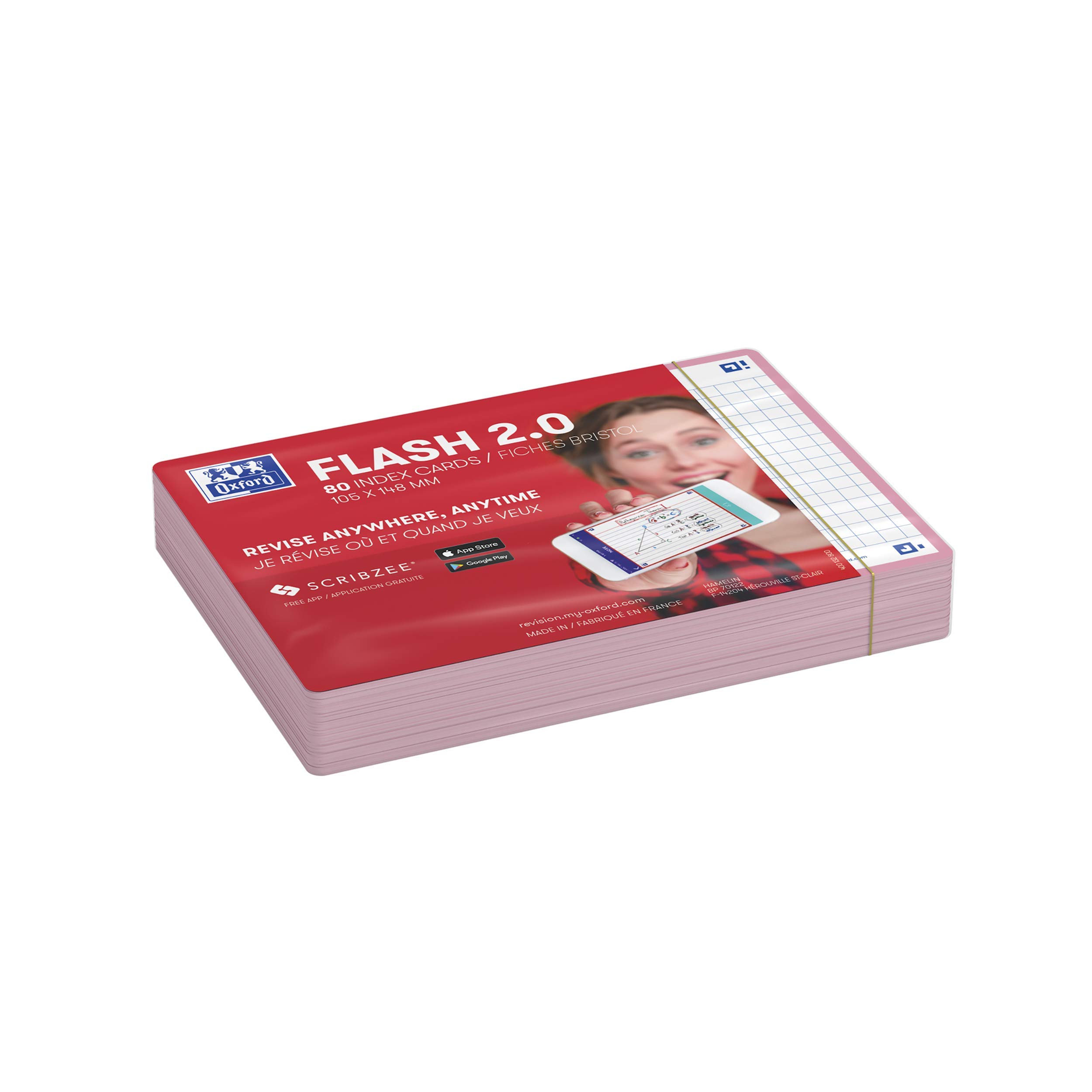 oxford-flash-2-0-karteikarten-a6-kariert-pink-80-blatt-105x148mm image 4