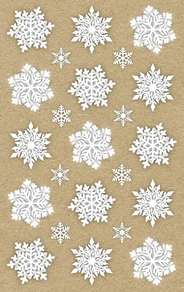 avery-zweckform-z-design-52290-weihnachtsaufkleber-eiskristalle-wei-30-sticker image 1