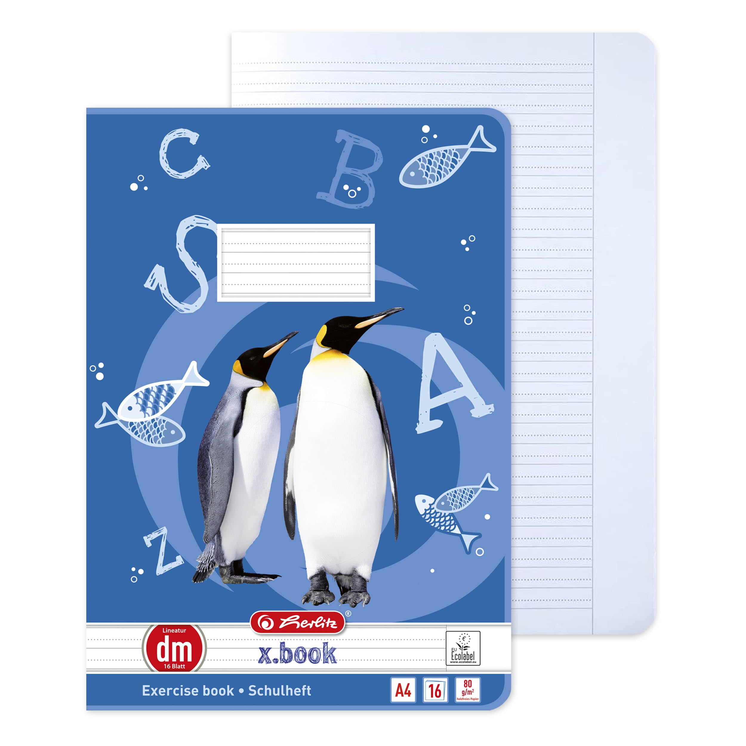 herlitz-schulheft-x-book-a4-lineatur-dm-16-blatt-10-st-ck image 3