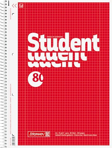 brunnen-1067928-notizblock-student-a4-kariert-lineatur-28-80-blatt image 4