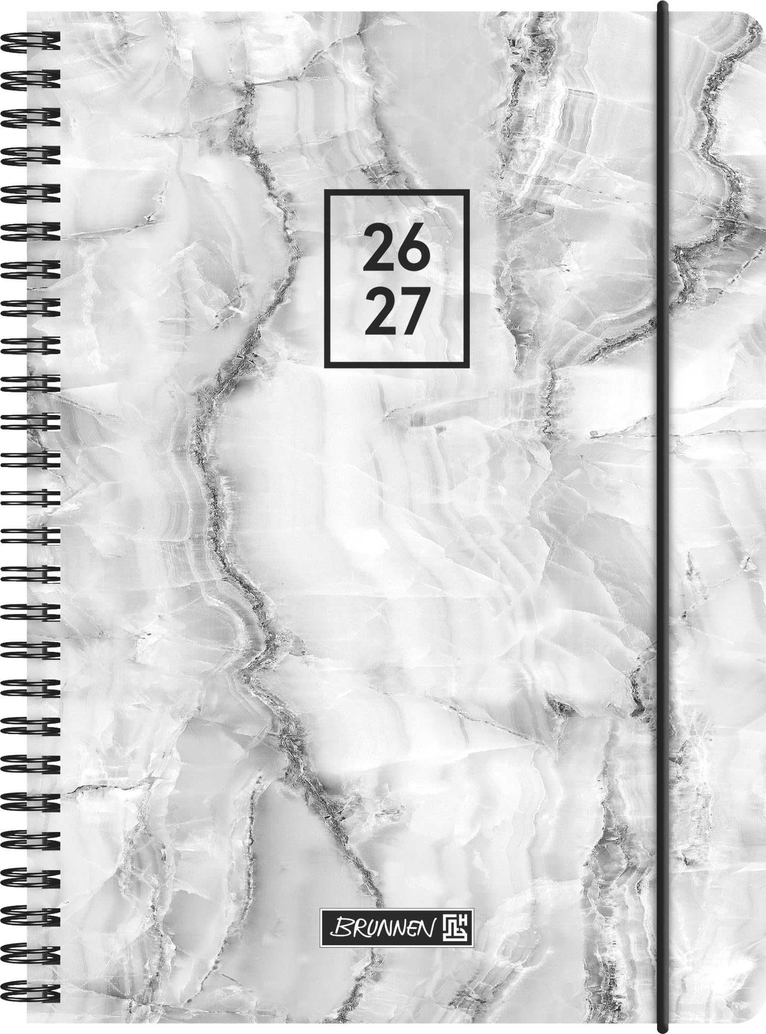 brunnen-sch-lerkalender-2026-2027-grey-marble-a5-kunststoff-2-seiten-1-woche-2 image 1