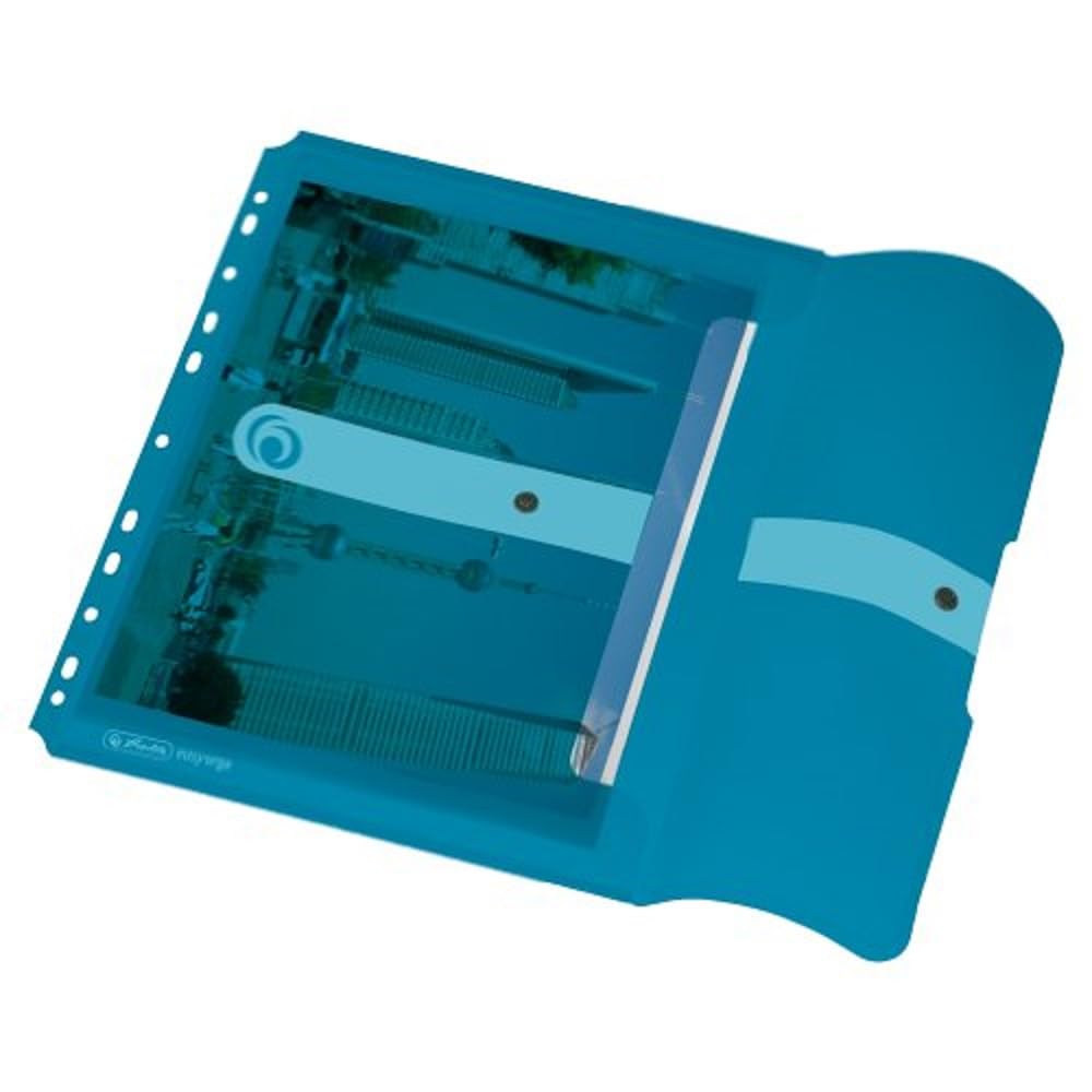 herlitz-dokumententasche-a4-zum-abheften-pp-transparent-blau-6er-pack image 2