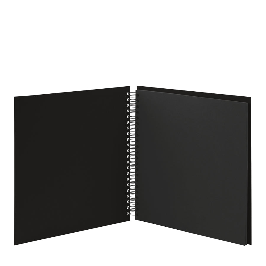 r-ssler-s-o-h-o-spiral-fotoalbum-31x30-cm-60-schwarze-seiten-schwarz image 2