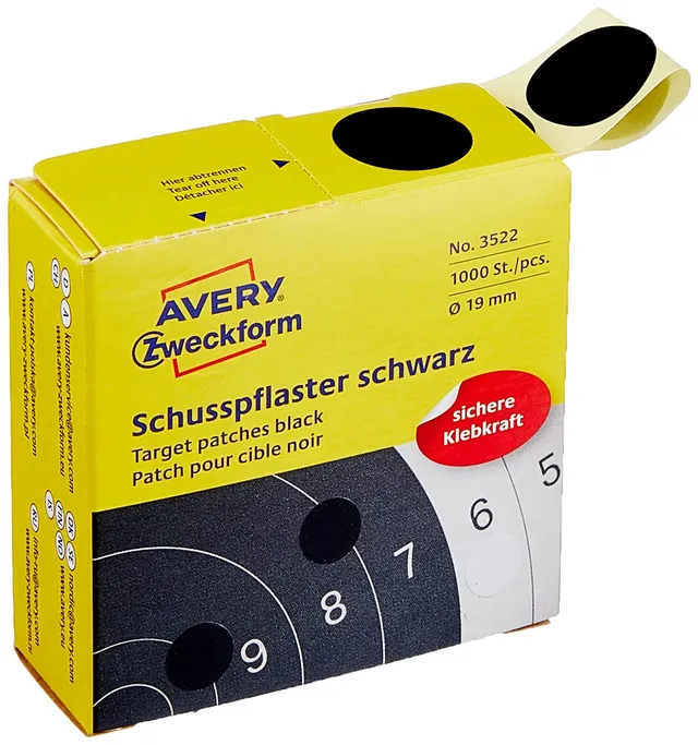 avery-zweckform-3522-schusspflaster-19-mm-schwarz-1-000-zielscheiben-aufkleber-i image 1