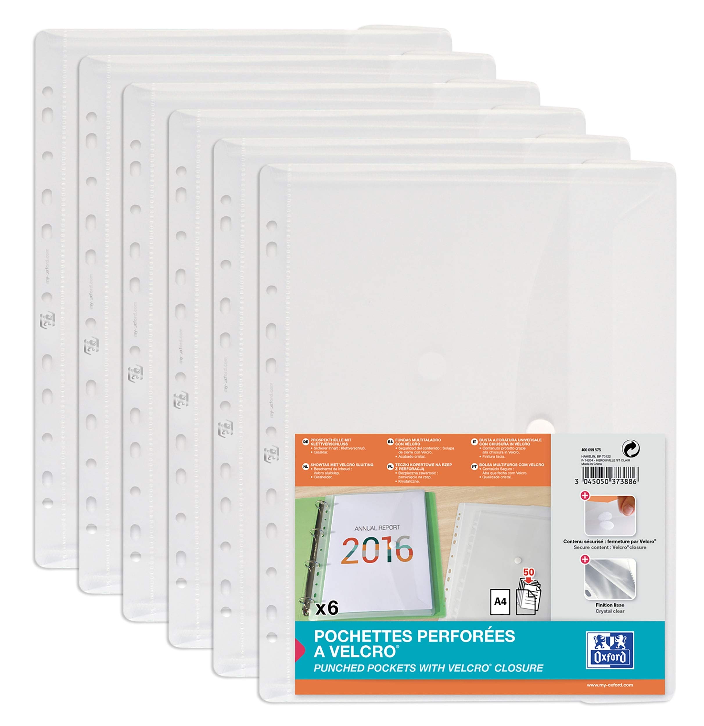 oxford-dokumenten-mappen-din-a4-farblos-6er-pack image 1