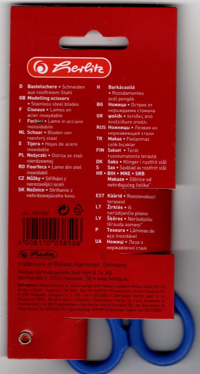 herlitz-bastelschere-spitz-f-r-linksh-nder-farbig-sortiert image 2