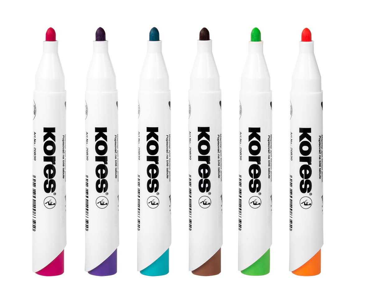 kores-k-marker-xw1-whiteboard-marker-6-farben-rundspitze image 3