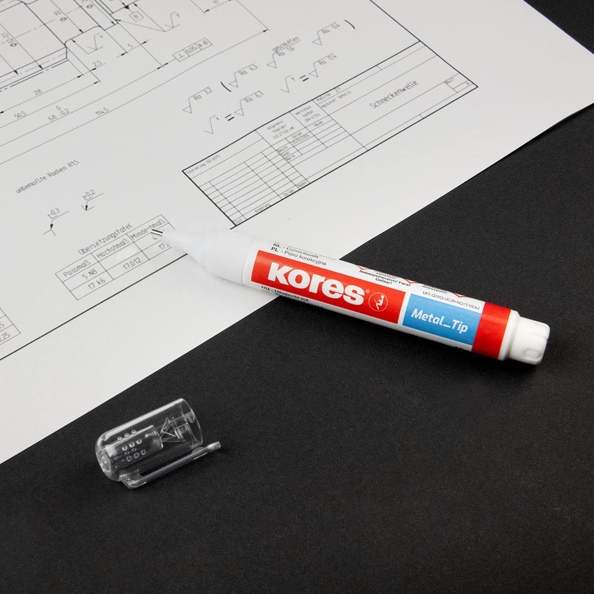 kores-korrekturstift-metallspitze-10-g-12er-pack image 3