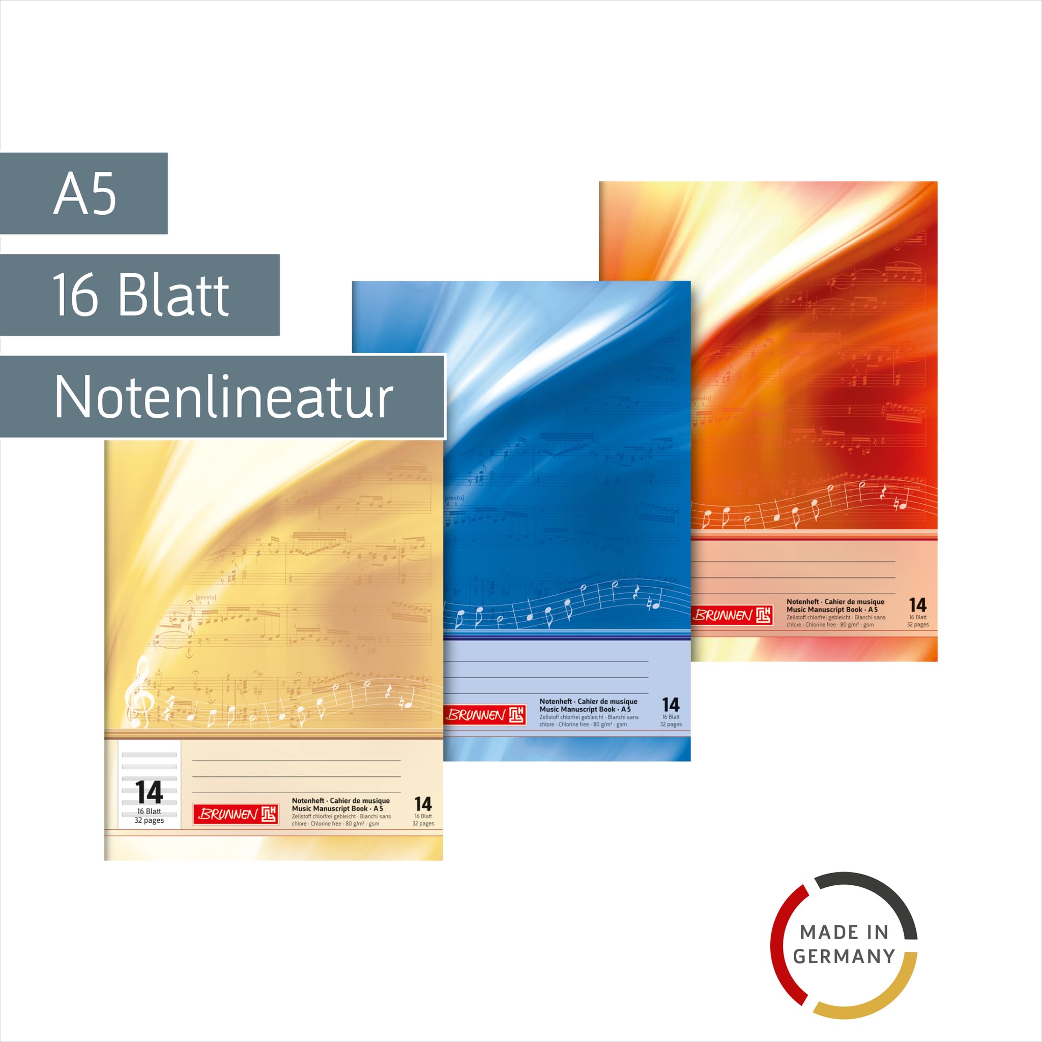 brunnen-1046330-notenheft-a5-lineatur-14-16-blatt image 2
