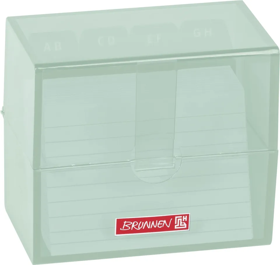 brunnen-karteikasten-colour-code-a8-mint-gef-llt-mit-100-karten-a-z-register image 1