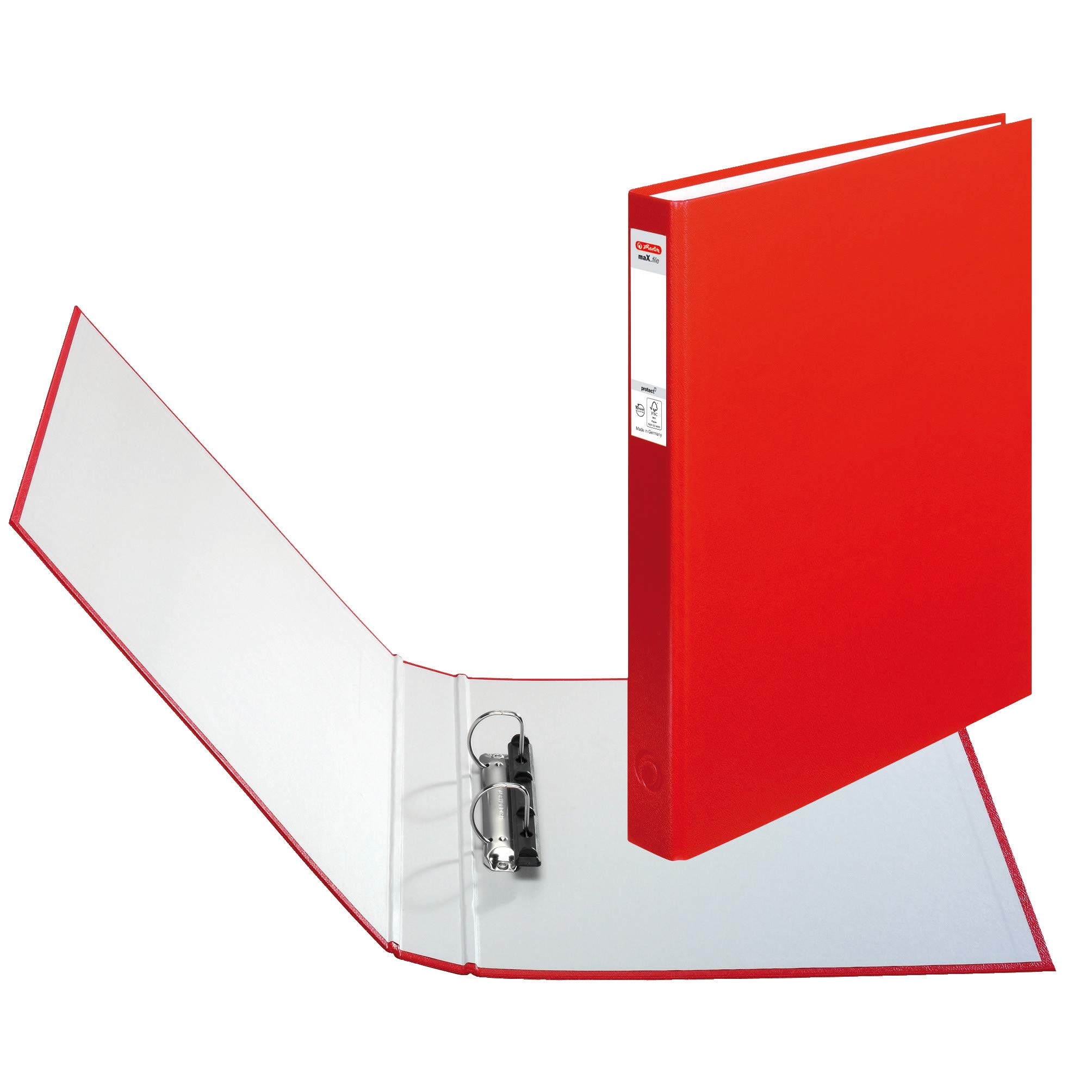 herlitz-ringbuch-max-file-protect-a4-rot-2-ring-kombi-mechanik-25-mm image 2