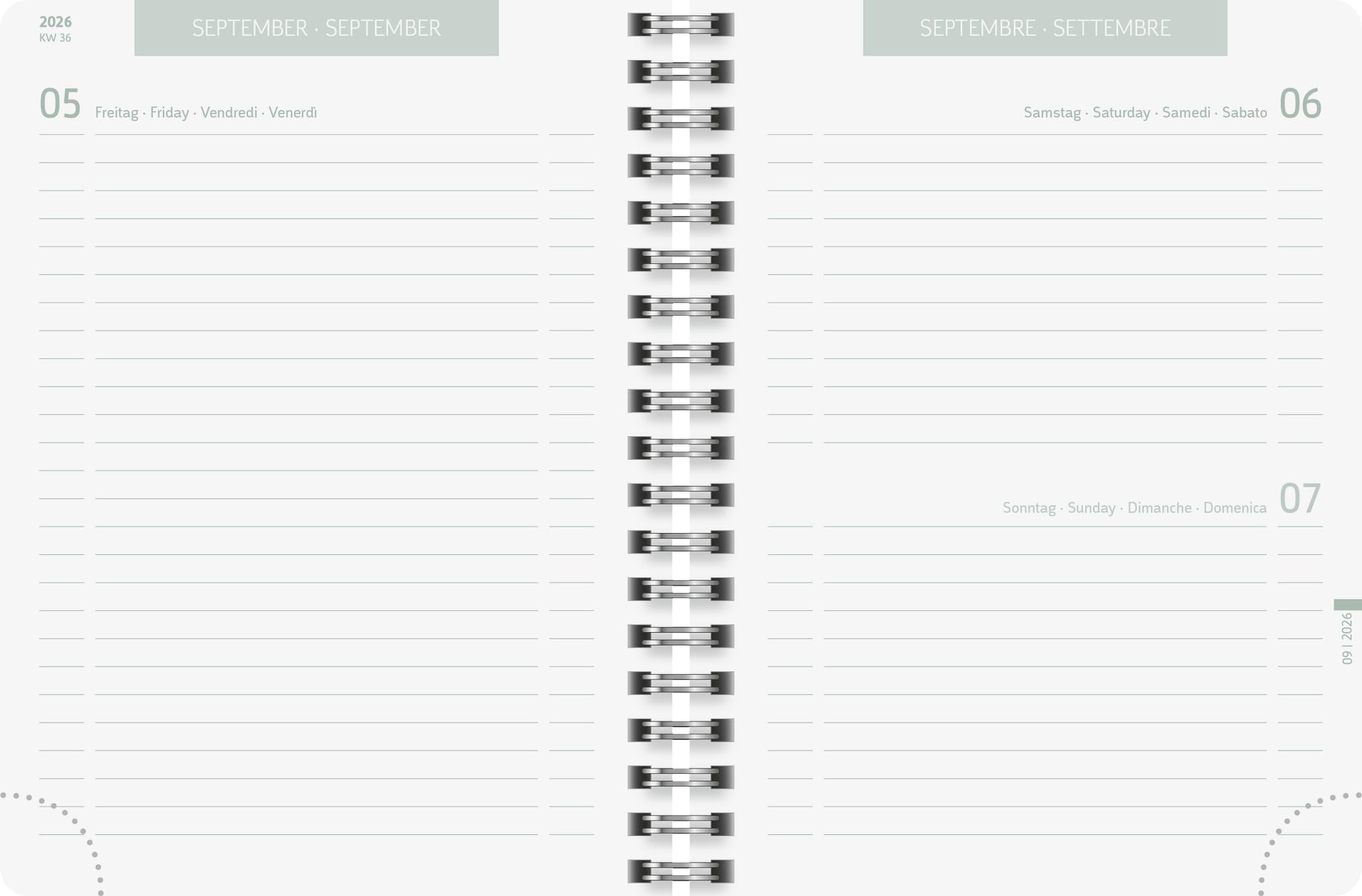 brunnen-sch-lerkalender-2026-2027-sprout-a6-1-seite-1-tag-hardcover-kraftpapier image 3